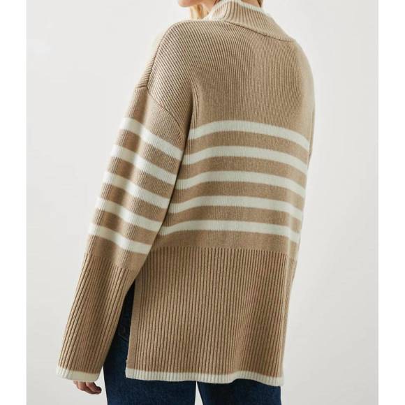 NEW RAILS tessa sweater in sand stripe - Picture 2 of 3